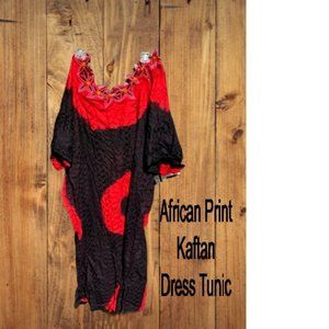 African Print Kaftan Dress Tunic